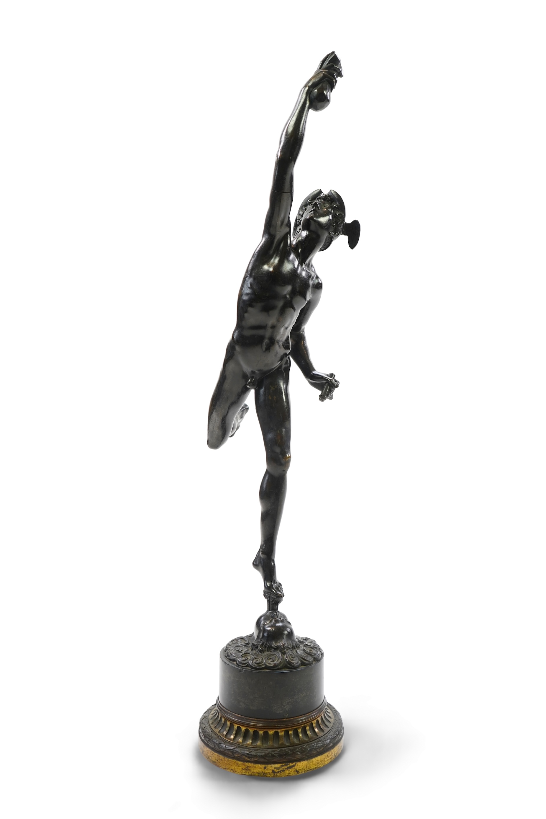 After Giambologna (1529-1608. A patinated bronze of ‘Mercury’, 19th century